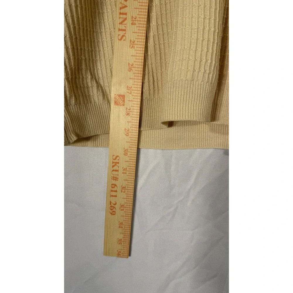 Ping‎ Men's V Neck Silk Vest Light Yellow XL Sweater Vest Preppy Golf